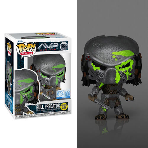 Funko Pop! Aliens vs Predator Requiem – Bull Predator (Glows in The Dark) (Special Edition) #1999