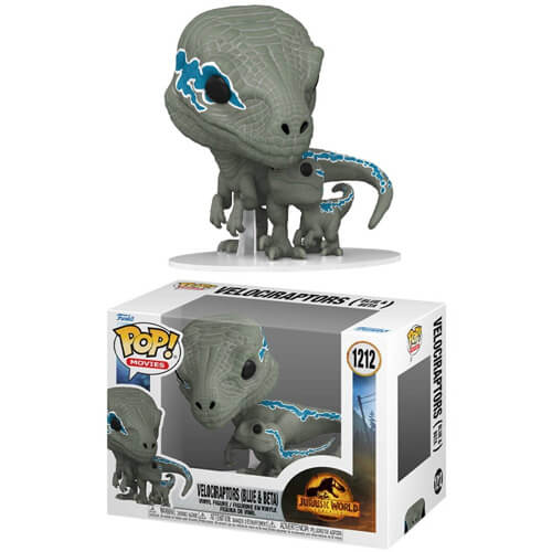 Funko Pop! Jurassic World Dominion – Velociraptors (Blue & Beta) #1212
