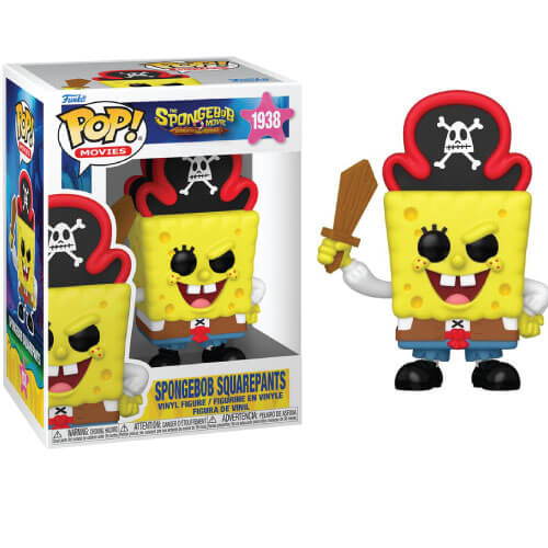 Funko Pop! Movies: The SpongeBob Movie: Search for SquarePants – SpongeBob SquarePants (Pirate)
