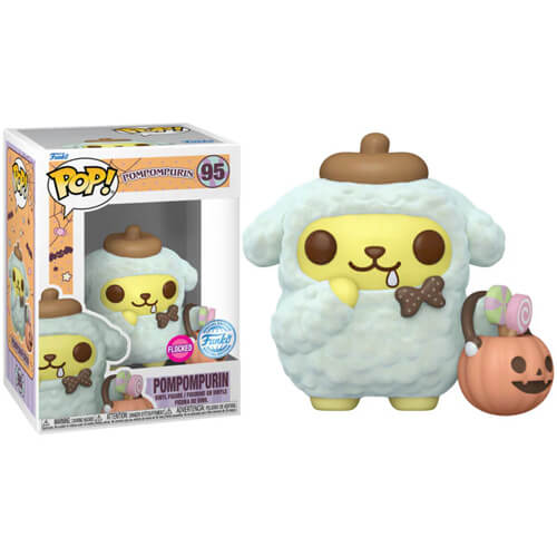 Funko Pop! Sanrio Hello Kitty-Pompompurin with Busket Flocked Special Edition #95