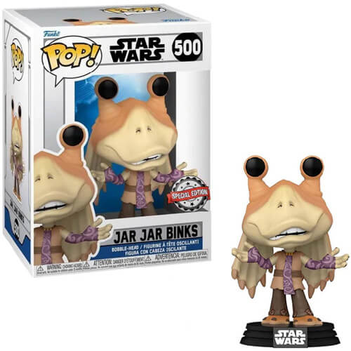 Funko Pop! Star Wars: Clone Wars – Jar Jat Binks (Special Edition) #500 Bobble-Head