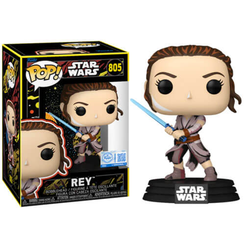Funko Pop! Star Wars: The Force Awakens – Rey (Retro) (Special Edition) #805 Bobble-Head