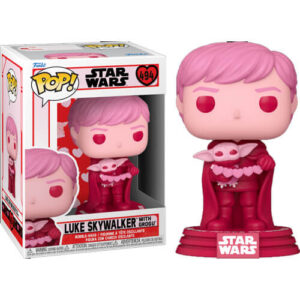 Funko Pop! Star Wars Valentines S2 – Luke Skywalker with Grogu #494 Bobble-Head