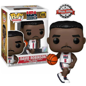 Funko Pop! USA Basketball: Legends – David Robinson (92 Team USA White Uniform) (Special Edition) #111