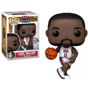 Funko POP! USA Basketball: Legends – Karl Malone (92 Team USA White Uniform) (Special Edition) #113