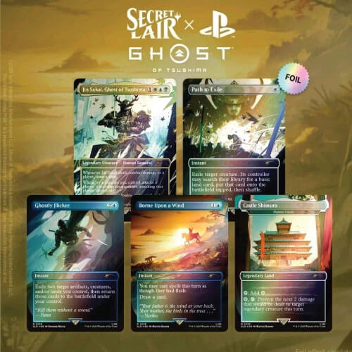 Secret Lair PlayStation Ghost of Tsushima (Non Foil) Secret Lair PlayStation Ghost of Tsushima (Non Foil)