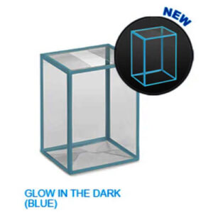 Glows in the Dark Protective Case 0,5mm for Funko POP! Figures 4” (Blue)