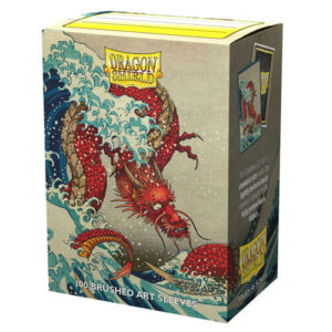 Dragon Shield Brushed Art Standard Size Sleeves 100 ct (Great Wave of Kanagawa)