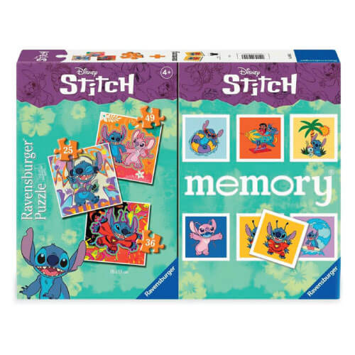 Disney Stitch Multipack – 3 Puzzles & Memory Game