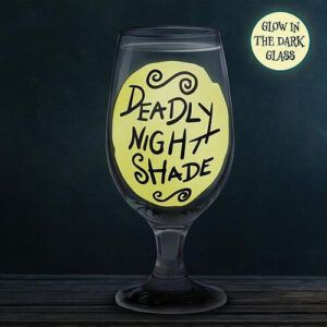 Paladone The Nightmare Before Christmas: Deadly Night Shade – Glow in the Dark Glass