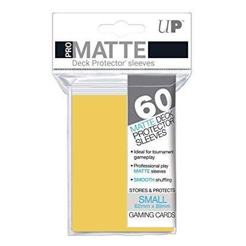 Ultra Pro 60ct Pro-Matte Small Deck Protectors (Yellow)